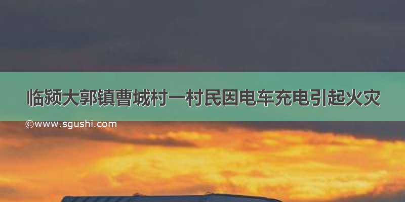 临颍大郭镇曹城村一村民因电车充电引起火灾