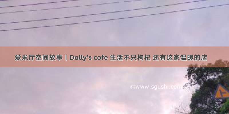 爱米厅空间故事丨Dolly's cofe 生活不只枸杞 还有这家温暖的店