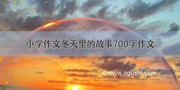 小学作文冬天里的故事700字作文