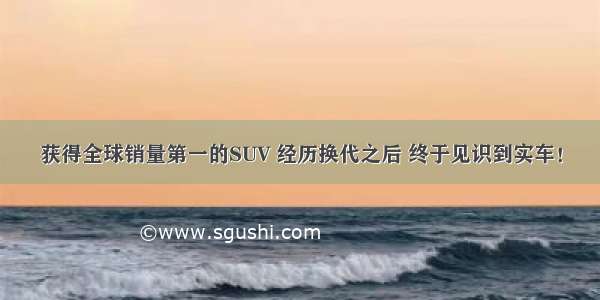 获得全球销量第一的SUV 经历换代之后 终于见识到实车！