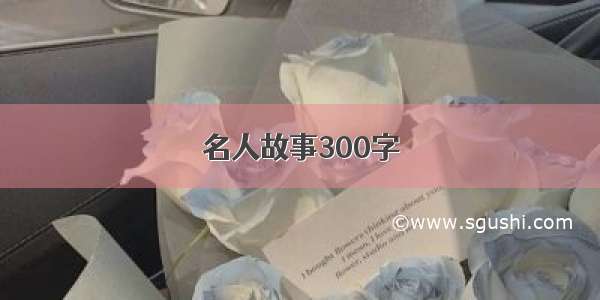 名人故事300字