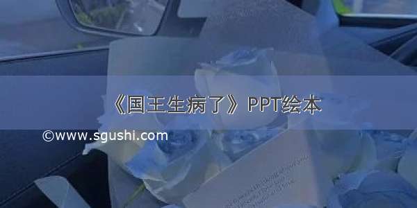 《国王生病了》PPT绘本