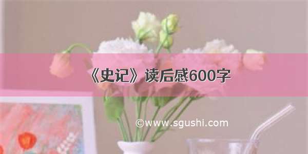 《史记》读后感600字