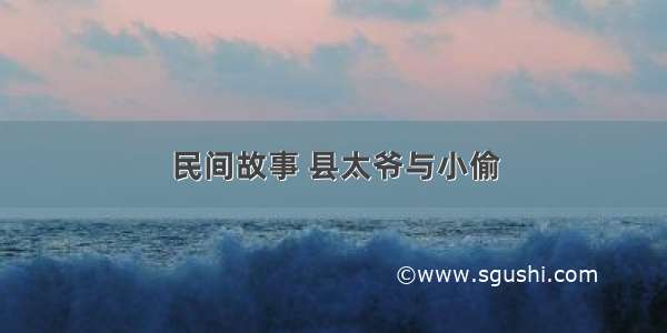 民间故事 县太爷与小偷