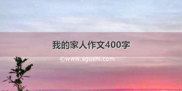 我的家人作文400字