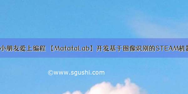 让幼儿园小朋友爱上编程 【MatataLab】开发基于图像识别的STEAM机器人玩具