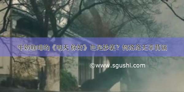 牛奶咖啡的《明天 你好》也是抄袭？何洛洛无辜背锅