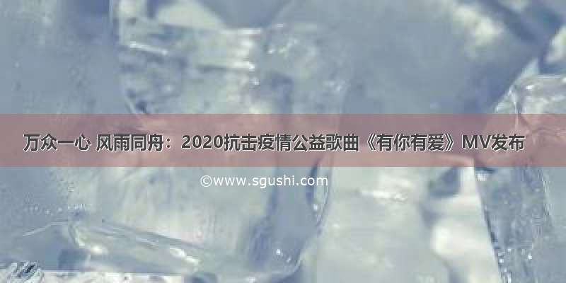 万众一心 风雨同舟：2020抗击疫情公益歌曲《有你有爱》MV发布