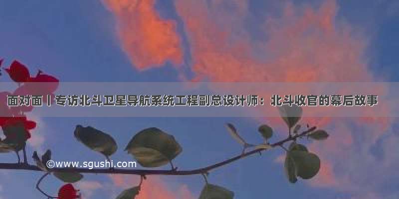 面对面丨专访北斗卫星导航系统工程副总设计师：北斗收官的幕后故事