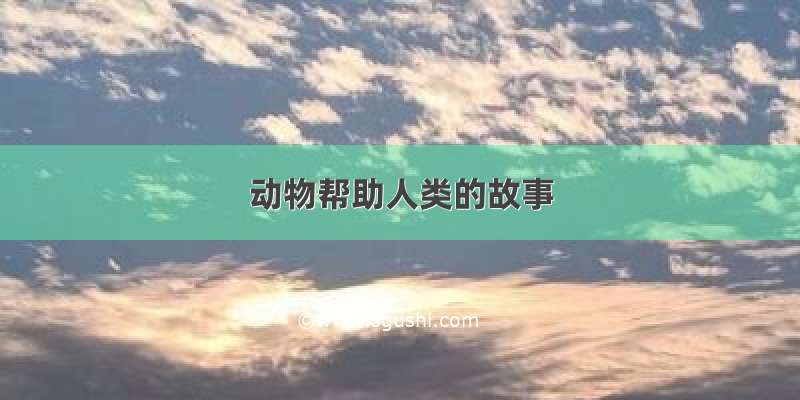 动物帮助人类的故事