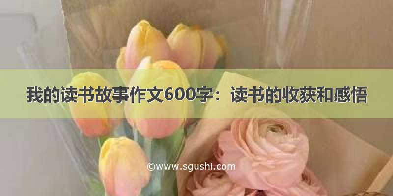 我的读书故事作文600字：读书的收获和感悟