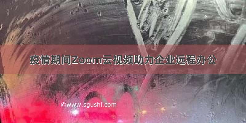 疫情期间Zoom云视频助力企业远程办公