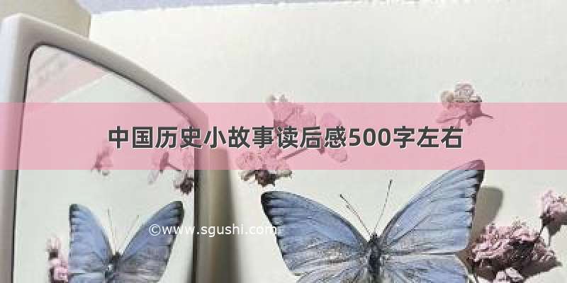 中国历史小故事读后感500字左右