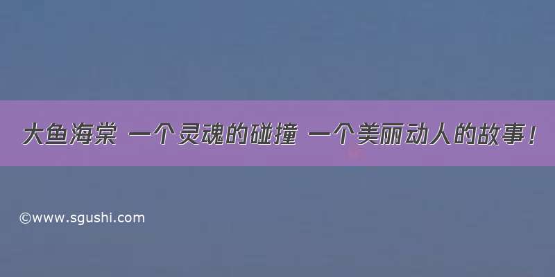 大鱼海棠 一个灵魂的碰撞 一个美丽动人的故事！