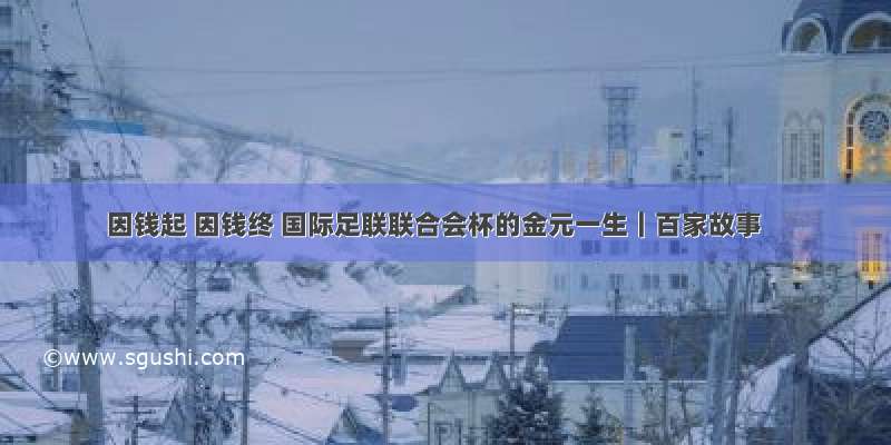 因钱起 因钱终 国际足联联合会杯的金元一生｜百家故事