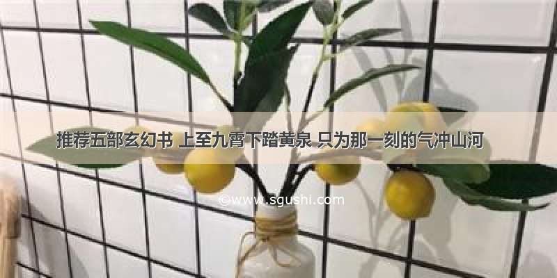 推荐五部玄幻书 上至九霄下踏黄泉 只为那一刻的气冲山河