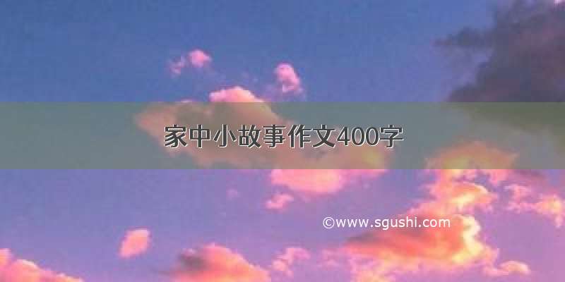 家中小故事作文400字