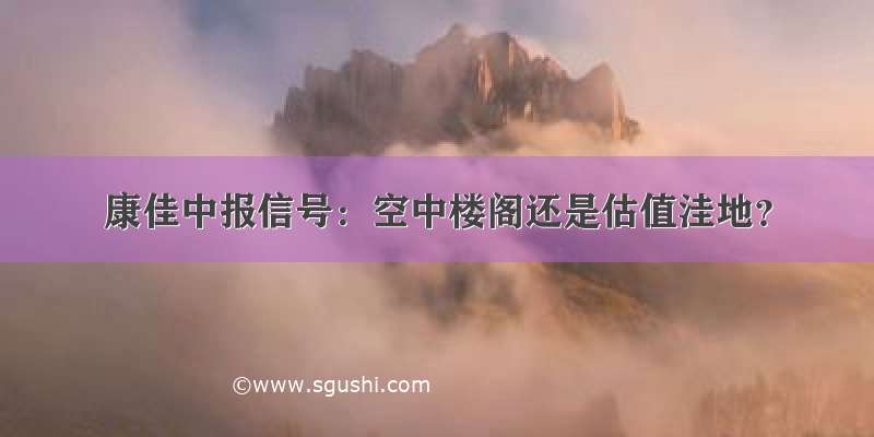 康佳中报信号：空中楼阁还是估值洼地？