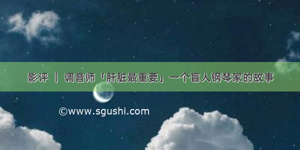 影评 ｜ 调音师「肝脏最重要」一个盲人钢琴家的故事