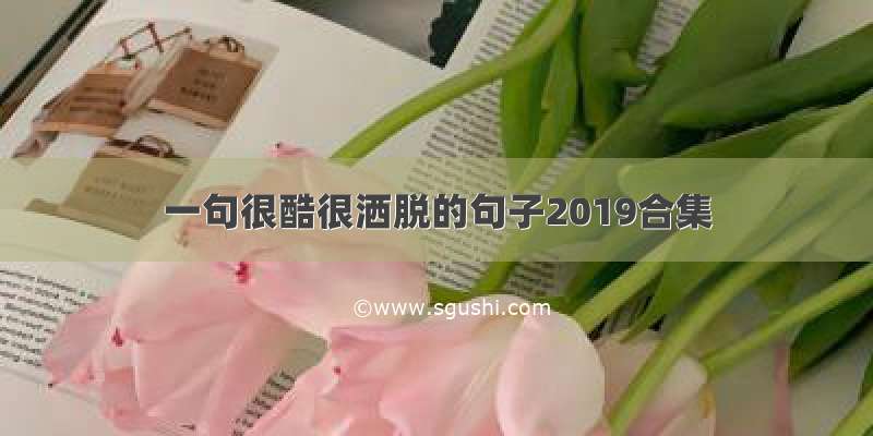 一句很酷很洒脱的句子2019合集