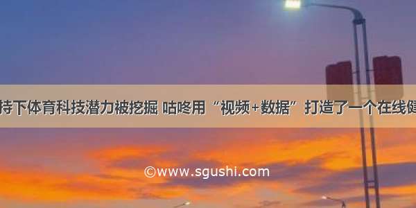 AI加持下体育科技潜力被挖掘 咕咚用“视频+数据”打造了一个在线健身房