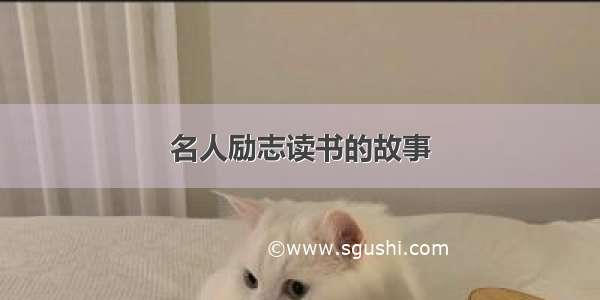 名人励志读书的故事