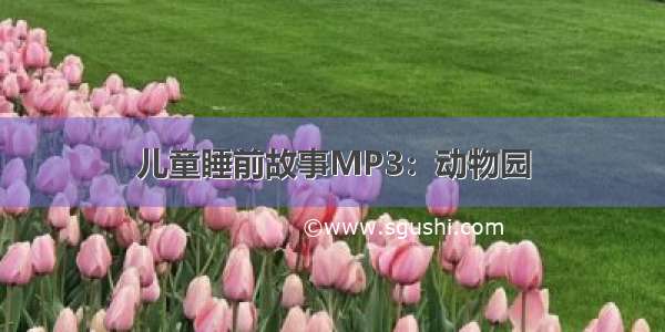 儿童睡前故事MP3：动物园