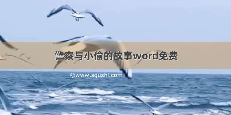 警察与小偷的故事word免费