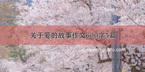 关于爱的故事作文600字5篇