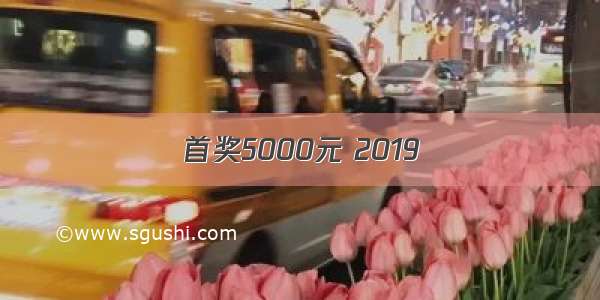 首奖5000元 2019