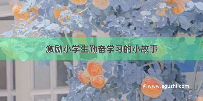 激励小学生勤奋学习的小故事