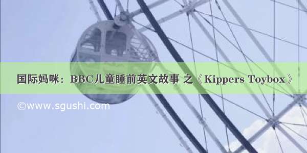 国际妈咪：BBC儿童睡前英文故事 之《Kippers Toybox》