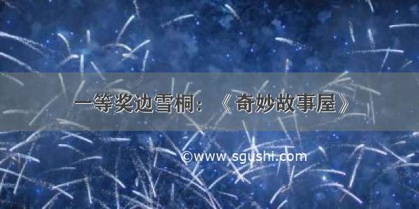 一等奖边雪桐：《奇妙故事屋》