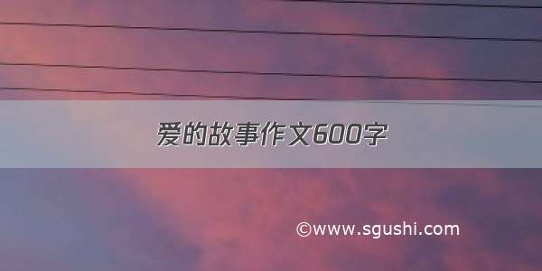 爱的故事作文600字