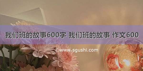 我们班的故事600字 我们班的故事 作文600