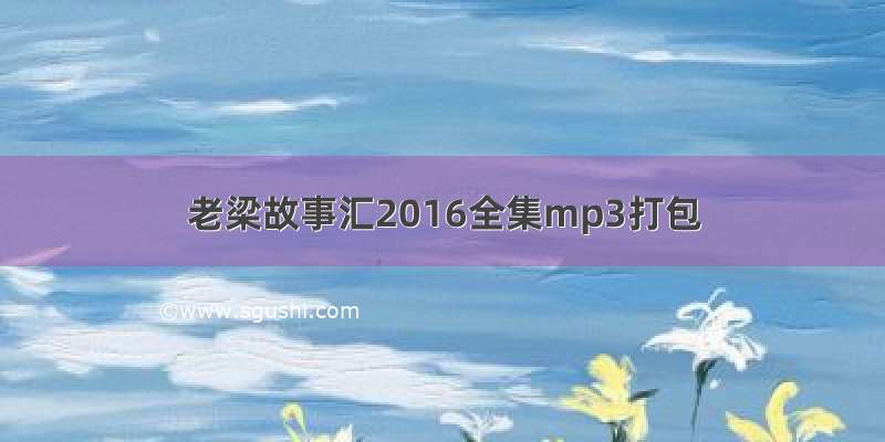 老梁故事汇2016全集mp3打包