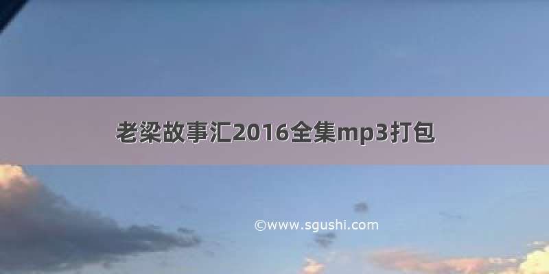 老梁故事汇2016全集mp3打包