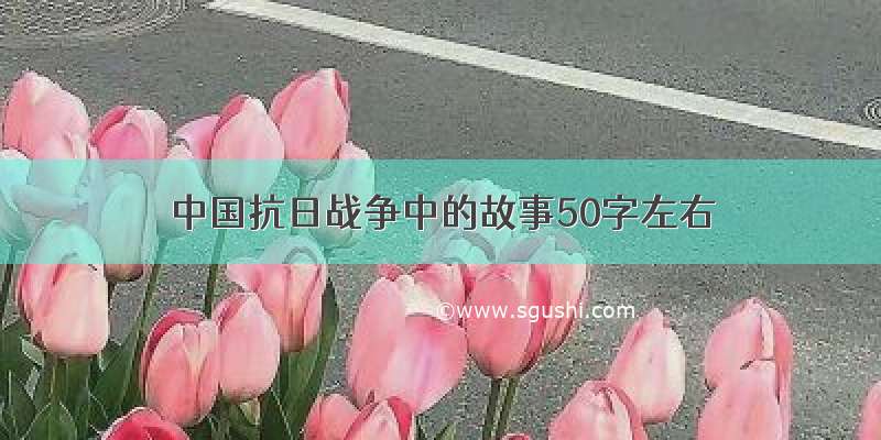 中国抗日战争中的故事50字左右