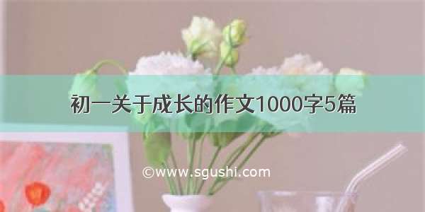 初一关于成长的作文1000字5篇