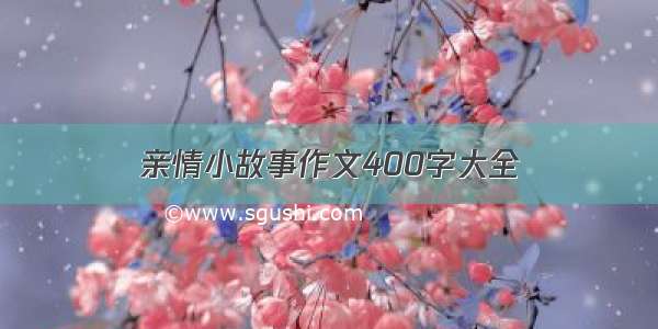 亲情小故事作文400字大全