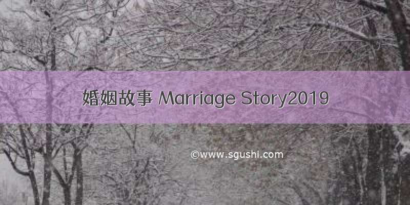 婚姻故事 Marriage Story2019
