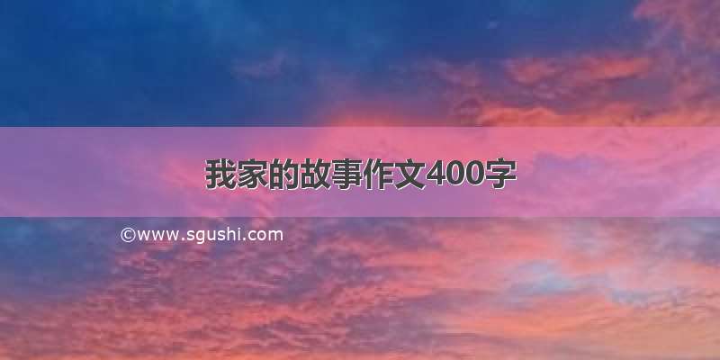 我家的故事作文400字