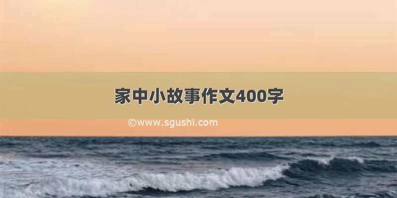 家中小故事作文400字