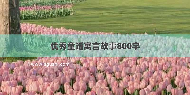 优秀童话寓言故事800字