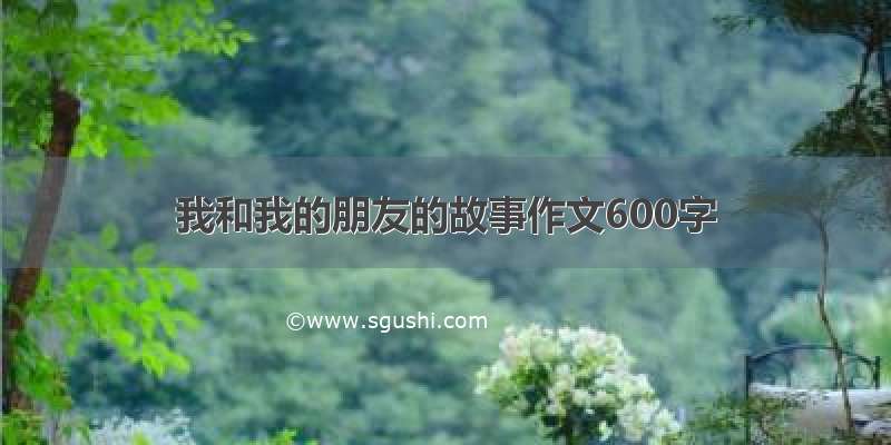 我和我的朋友的故事作文600字