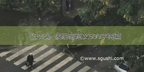 《史记》读后感范文500字两篇