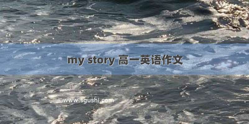 my story 高一英语作文