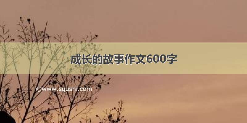 成长的故事作文600字