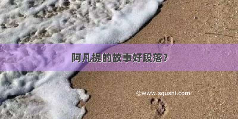 阿凡提的故事好段落？