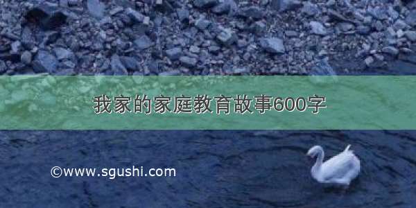 我家的家庭教育故事600字